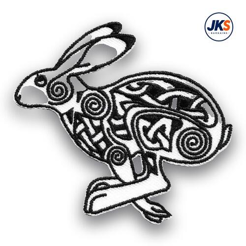 10 x Celtic Hare Iron on Patch