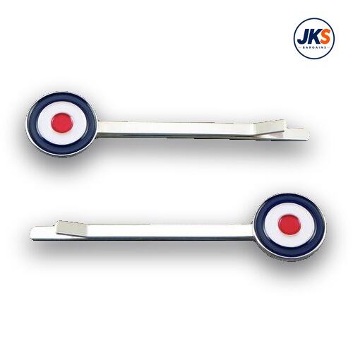 10 x Pairs RAF Roundel Hair Grips