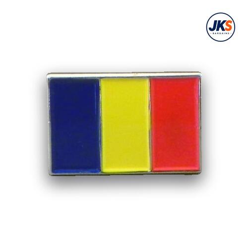 20 x Romanian Flag - Flag of Romania Pin Badges