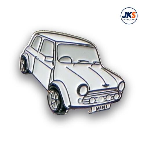 20 x White Mini Pin Badges