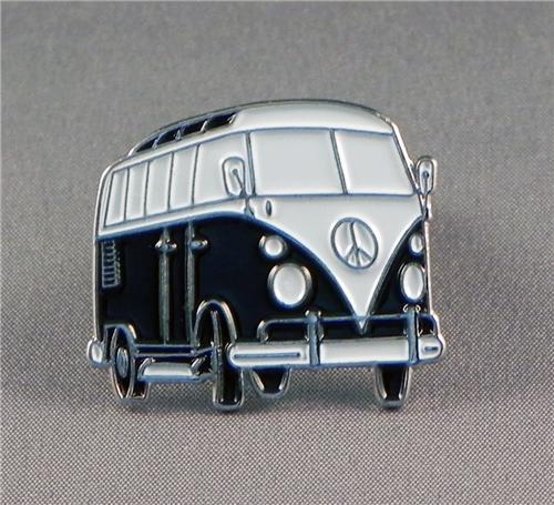 20 X Black Campervan Pin Badges