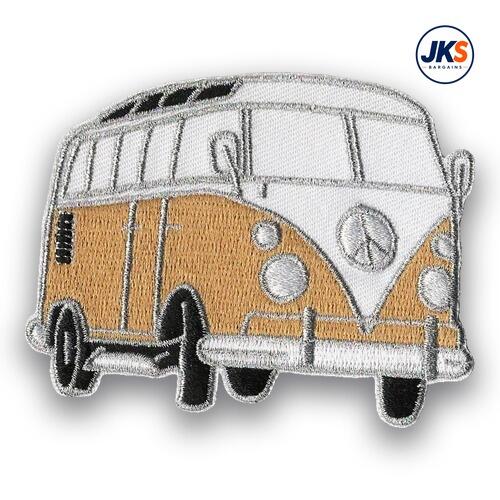 Campervan (Cream) Iron on Patch