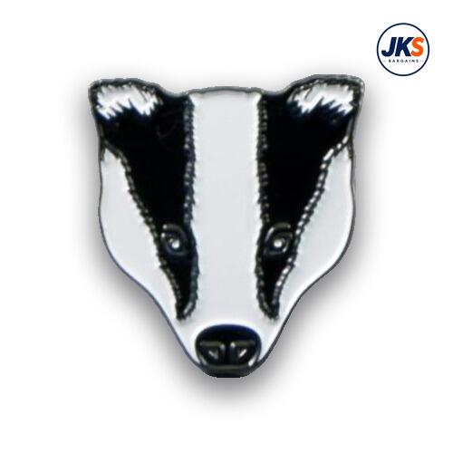 Badger Head Pin Badge
