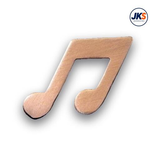 Antique Copper Plated Musical Notes Pin Badge