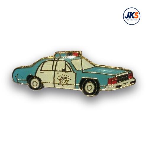 American Police Car Style 2 Pin Badge
