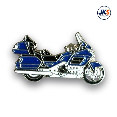 20 x Blue Touring Motorcycle Pin Badges