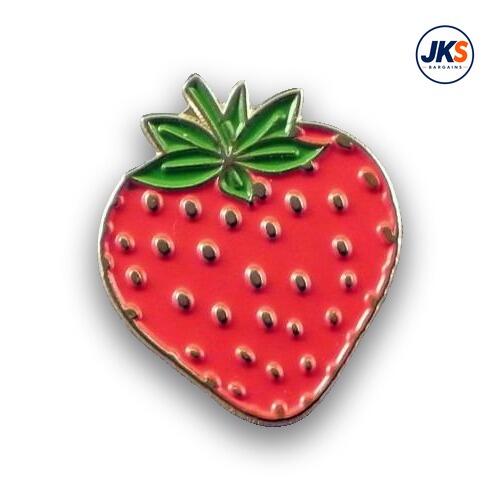 20 x Strawberry Pin Badges