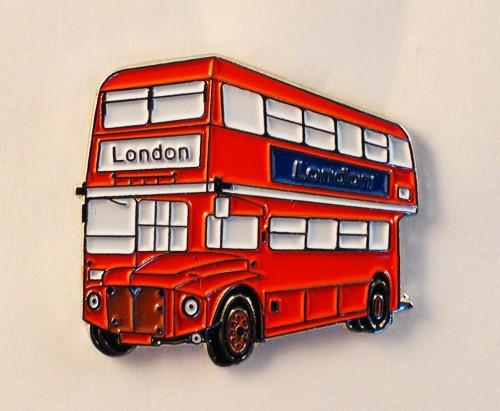 London Routemaster Bus Pin Badge | Enamel Lapel Pin Badges | JKs Bargains