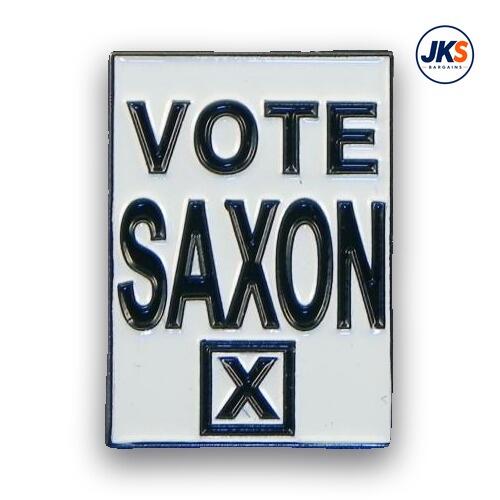 Vote Saxon Pin Badge