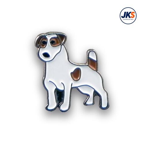 Jack Russell Dog Pin Badge