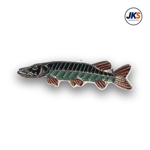 Pike Fish Pin Badge