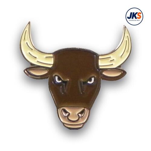 Bull Head Pin Badge