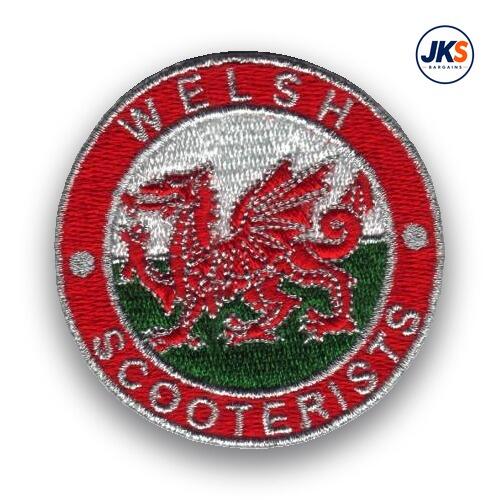 Welsh Scooterists Iron on Patch