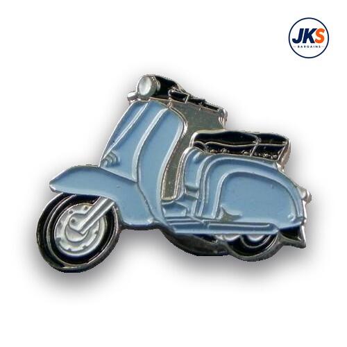 Light Blue Scooter Pin Badge