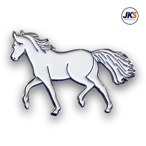20 x White Horse Pin Badges