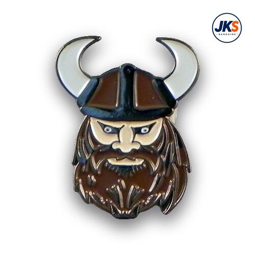 20 x Viking Head Pin Badges