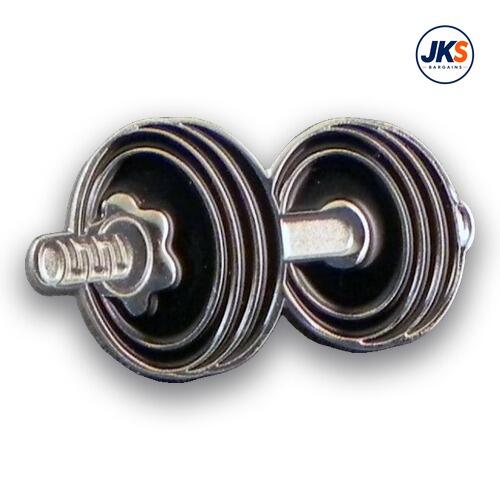 Dumbbell Pin Badge