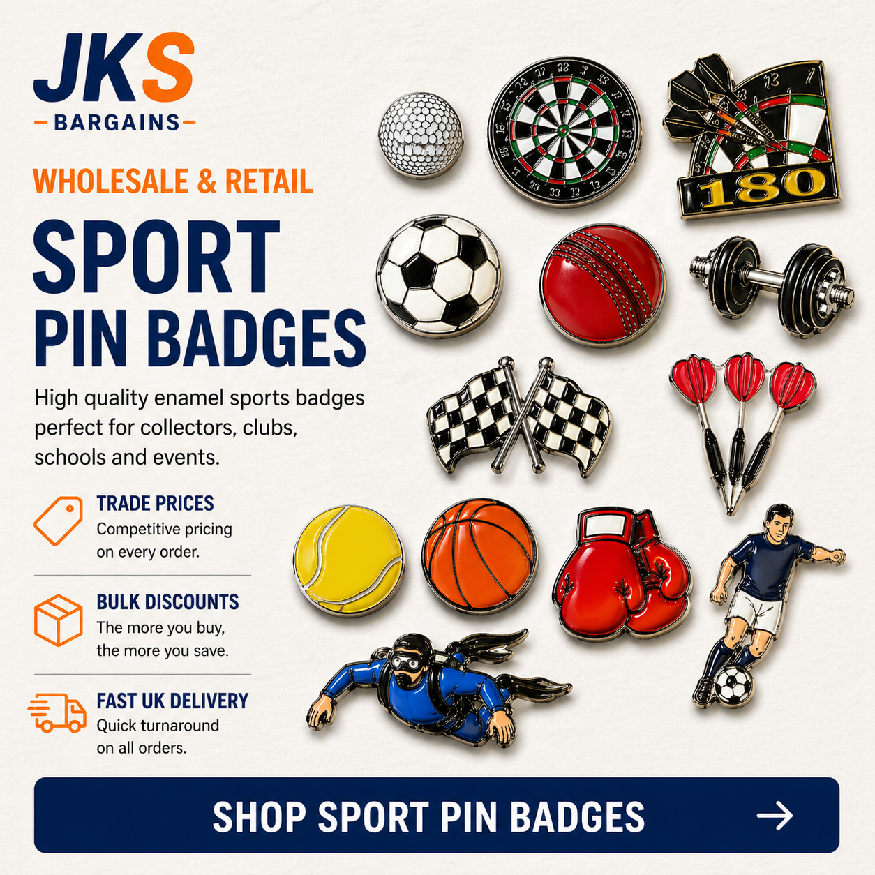 Sports Pin Badges
