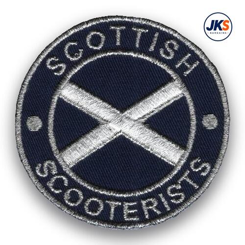 10 x Scottish Scooterists Iron on Patch