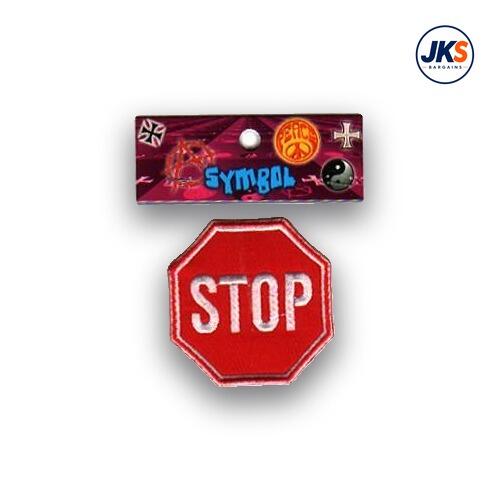 Stop Sign Iron on Patch