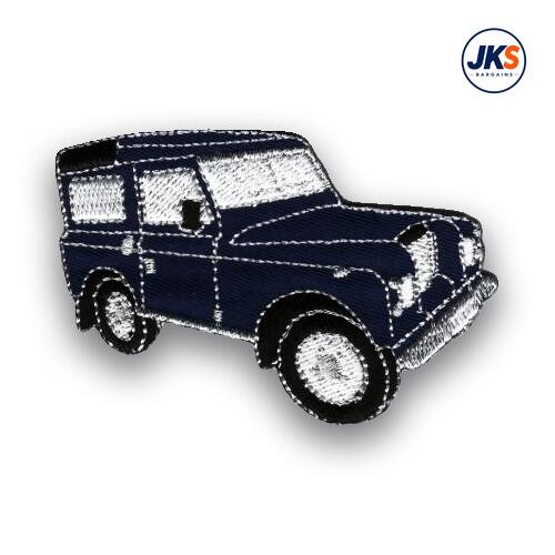 4x4 Vehicle Blue Iron on Patch