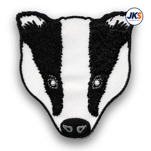 Badger Head Iron on Patch