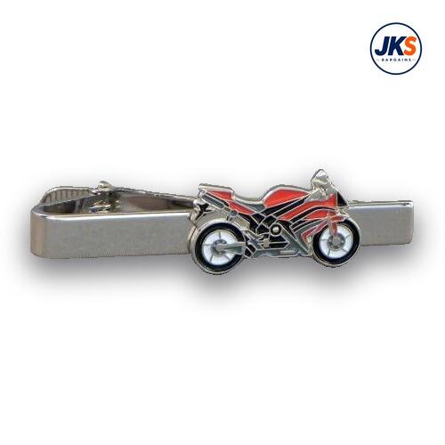 10 x Red Sports Bike Tie Clips
