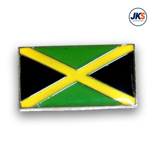 20 x Jamaican Flag Pin Badges