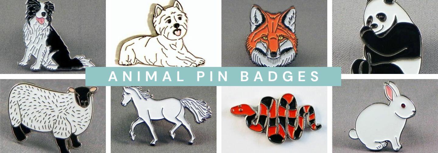 Animal Enamel Lapel Pin Badges