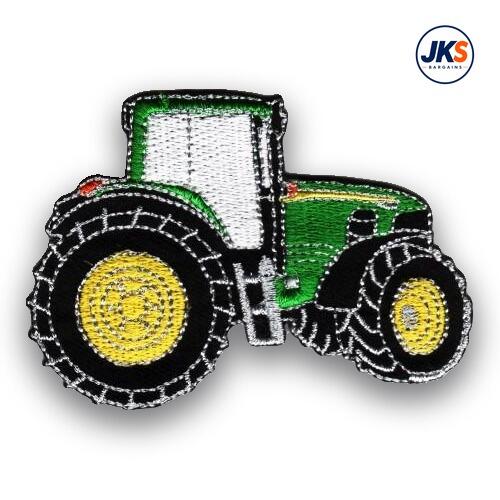 10 x Green Tractor Iron on Patch