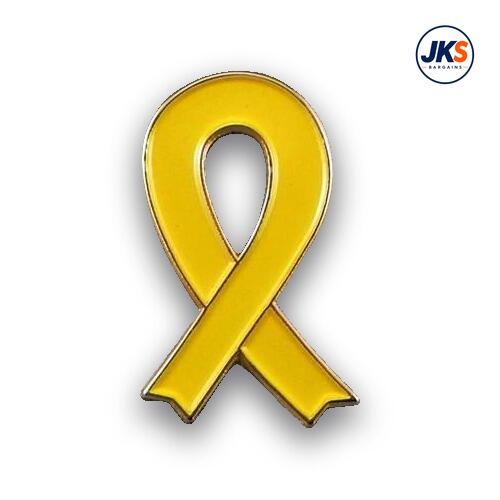 Yellow Ribbon Pin Badge