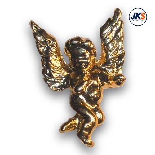 3D Gold Plated Cherub Pin Badge