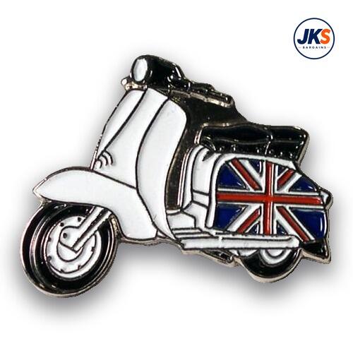 20 x Union Jack Scooter Pin Badges