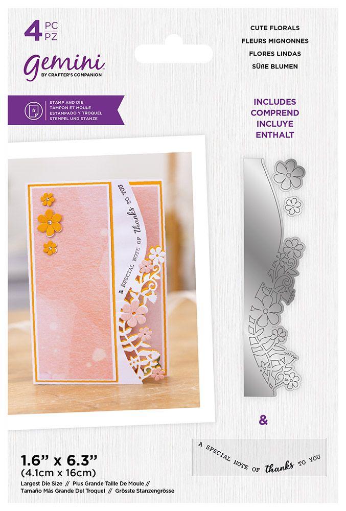 Gemini Border Stamp and Dies Cute Florals