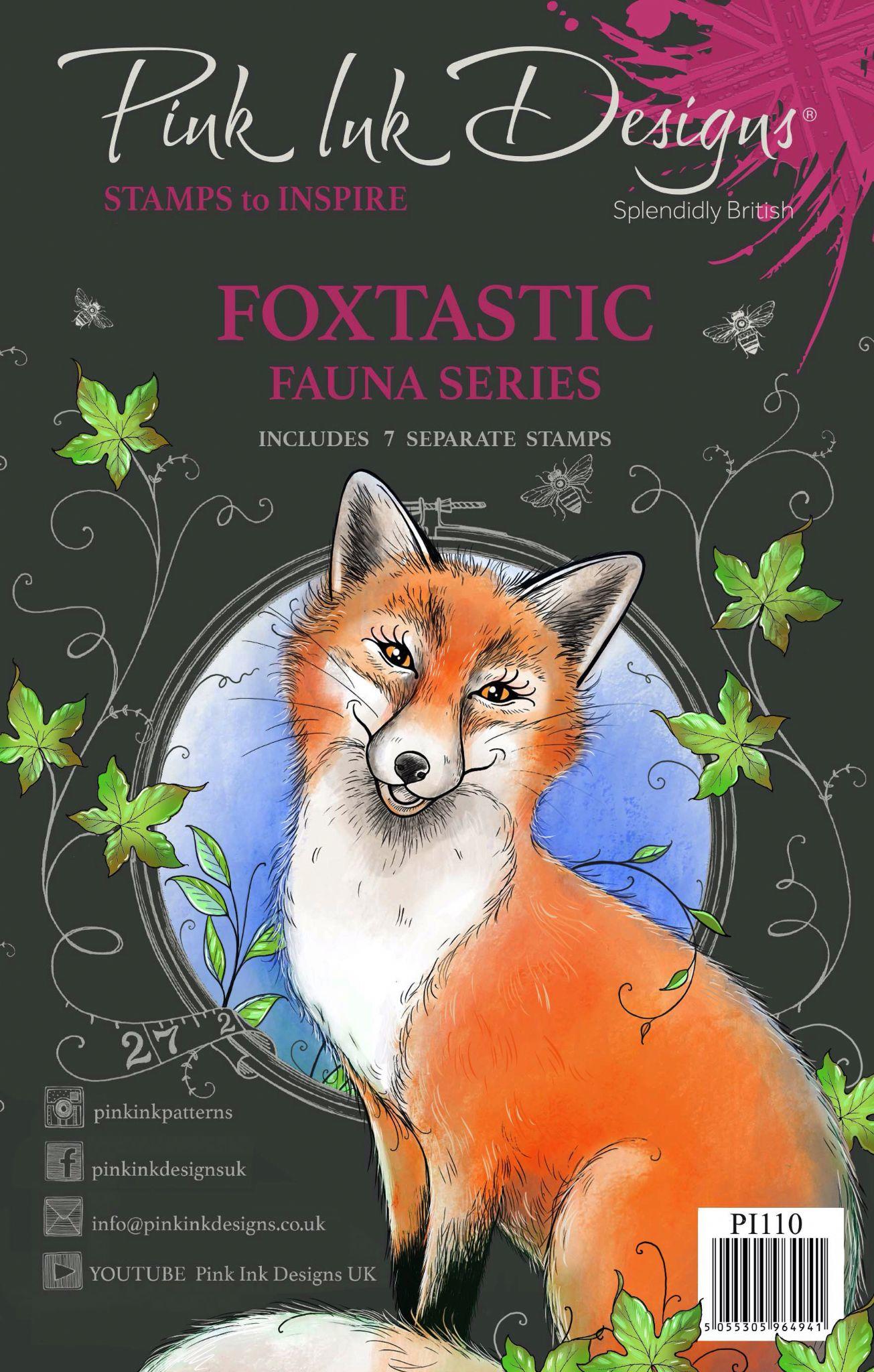 Pink Ink Designs Clear Stamp Foxtastic PI110