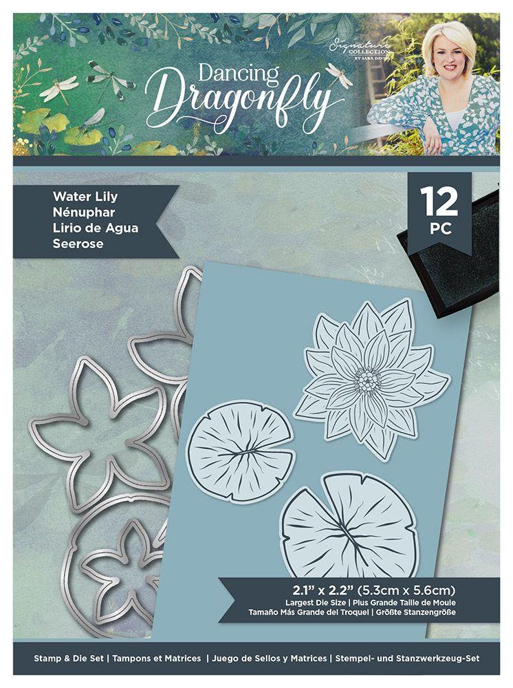 Gemini Decoupage Flower Stamp and Die - Delicate Lily