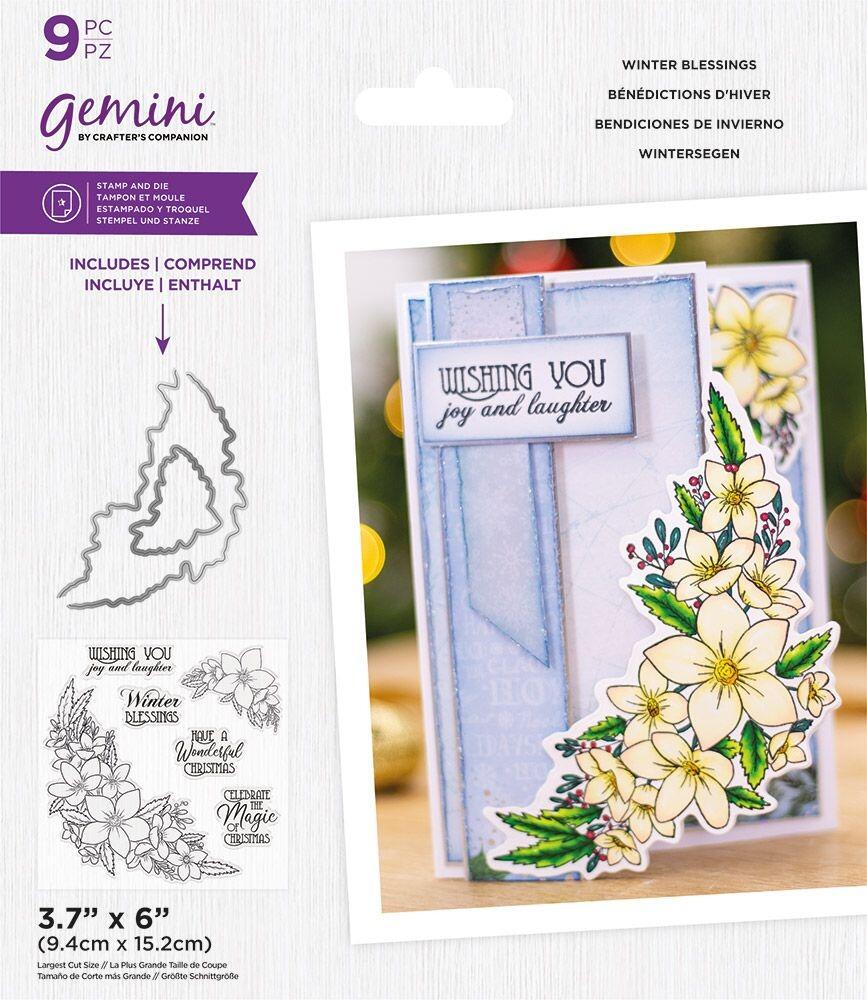 Gemini Decoupage Flower Stamp and Die - Delicate Lily