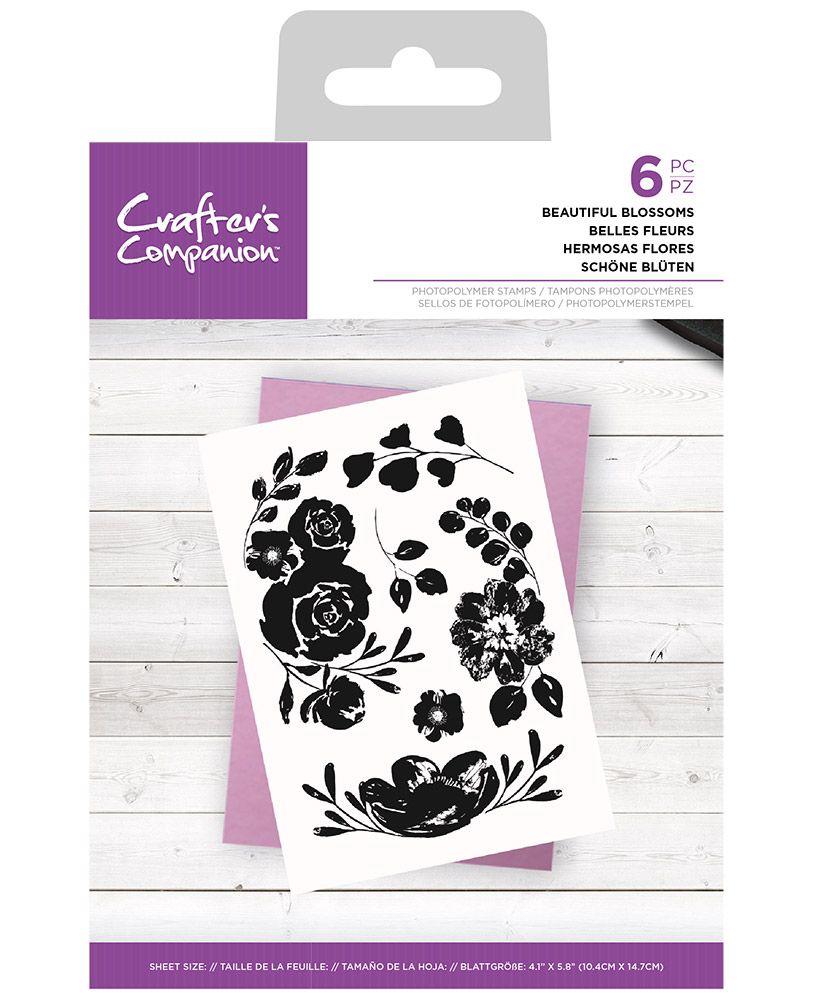 Crafters Companion - Eclipse Photopolymer Stamp Set - Beautiful Blossoms