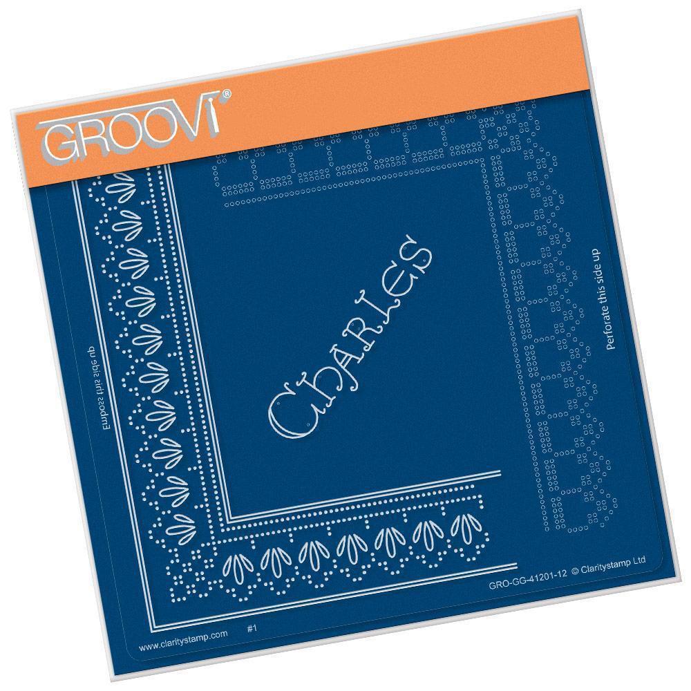 Clarity Stamps - King Charles Lace Duet A5 Square Groovi Piercing