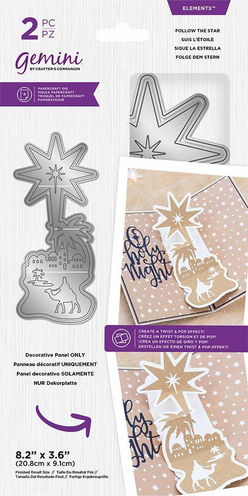 Gemini Foilpress Expressions Large Stamp and Die Set - Letter N