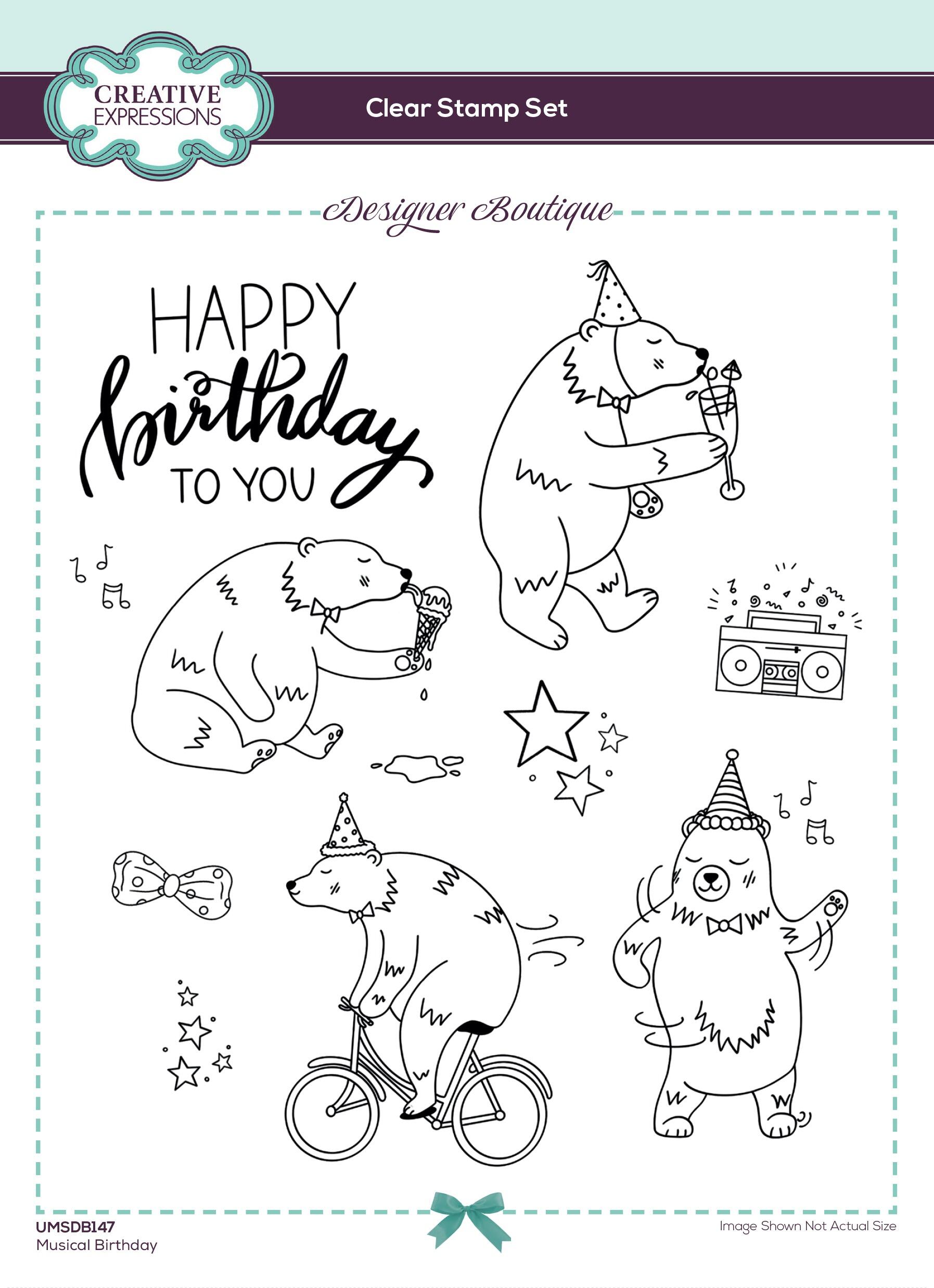 Stamping Village Clear Stamps 6X8 Happy Birthday
