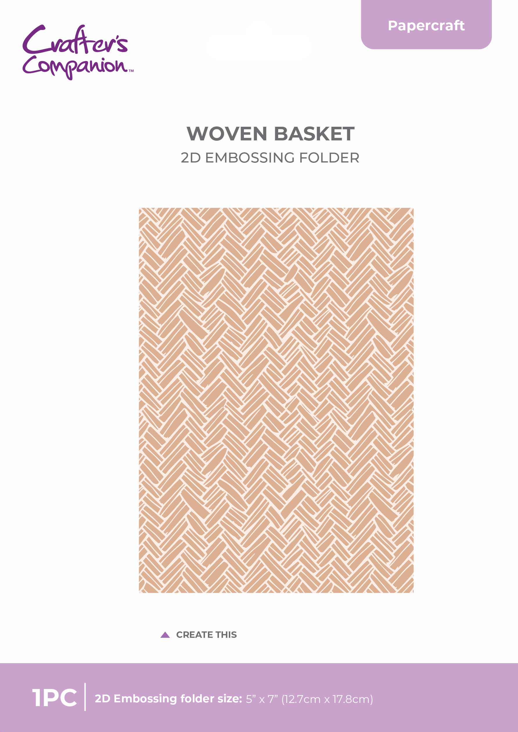 Nature's Garden - 5" x 7" 2D Embossing Folder - Woven Basket - Berry ...