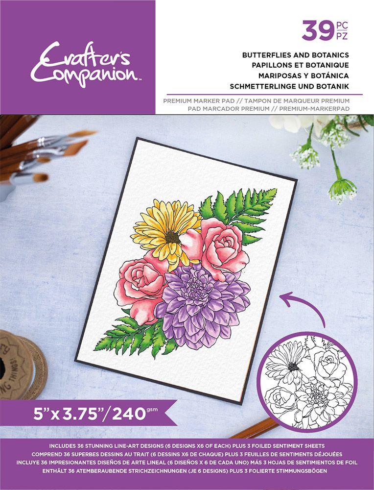 Crafter's Companion 12x12 Pearl Paper Pad: Ditsy Floral (AD12DIFL)