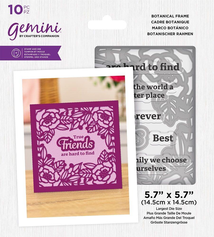 Gemini Frame Stamp and Die Botanical Frame