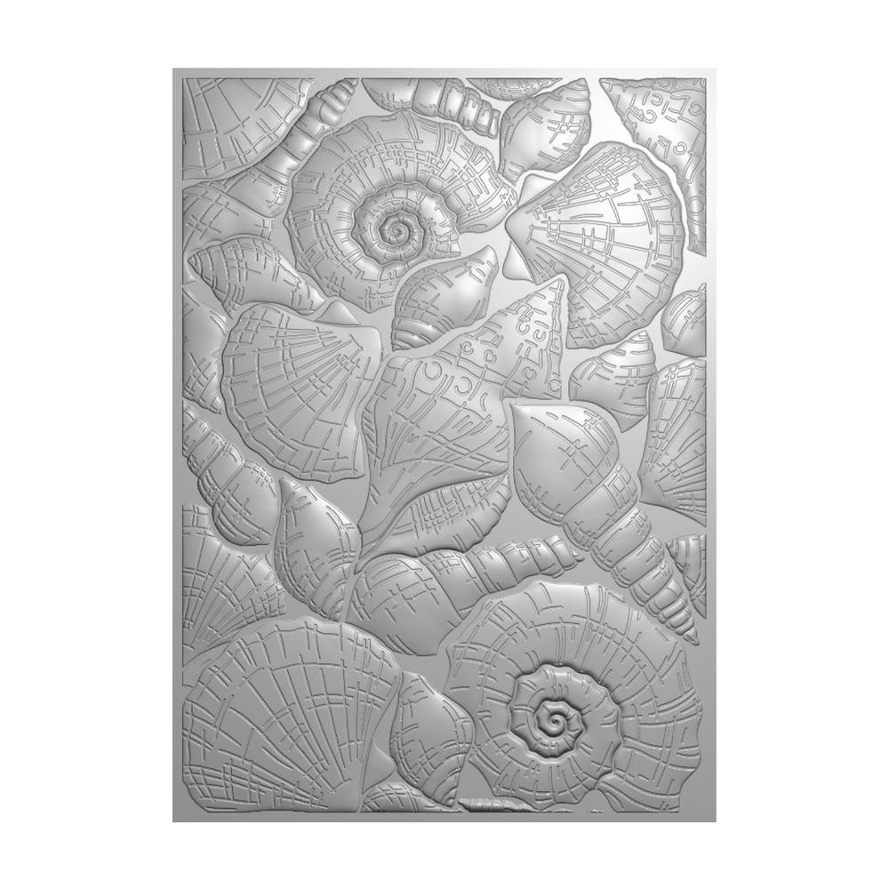 Crafters Companion - Coastal Collection 3D Embossing Folder 5″ x 7 ...