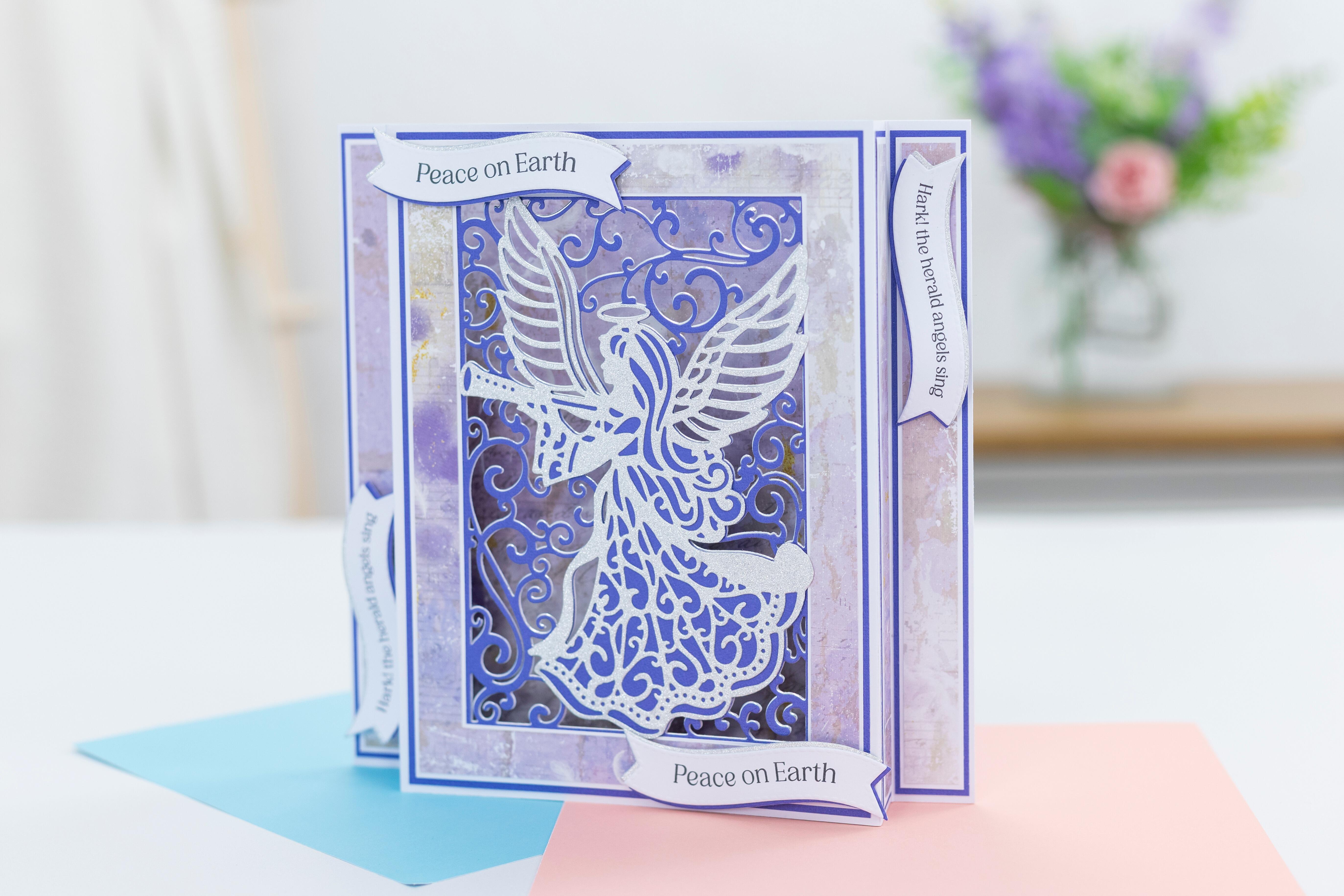 Crafters Companion - Joyous Angel Collection Stamp and Die - Joy to the ...