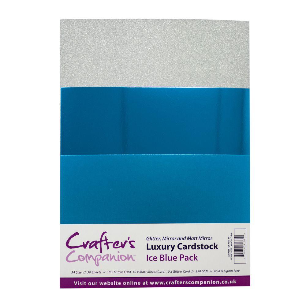 Crafter's Companion Glitter Card 10 Sheet Pack - Solar Gold