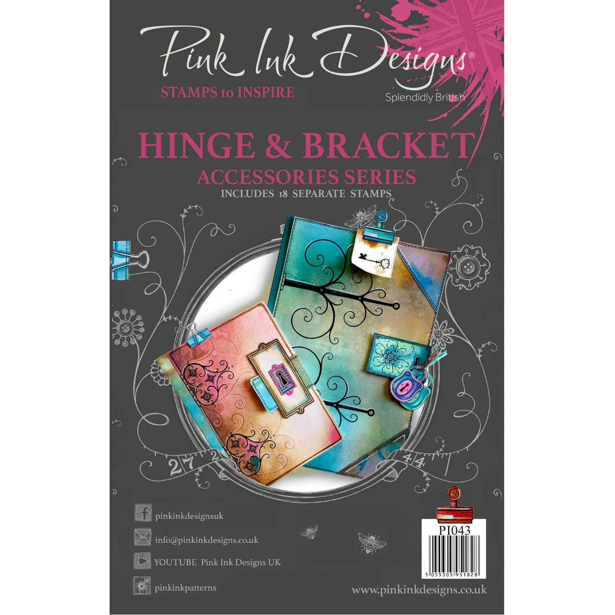 Pink Ink Designs Clear Stamp Hinge Bracket PI043