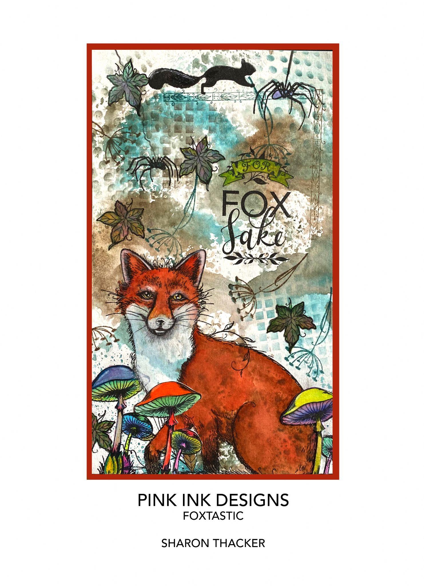 Pink Ink Designs Clear Stamp FOXTASTIC PI110