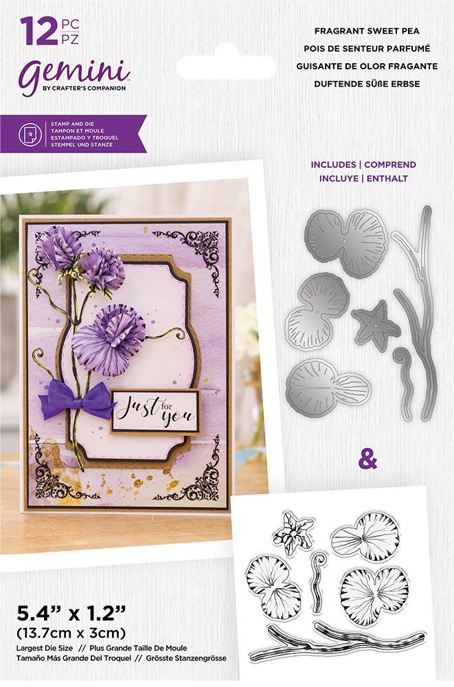 Gemini Embroidery Frame Create-a-Card Die - Swirly Leaves